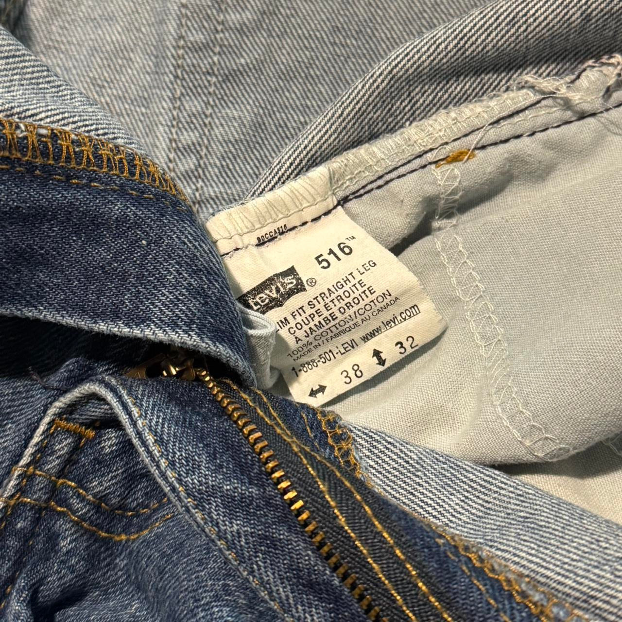 90s Blue Wash Levi’s 516 Straight Leg Denim Jeans