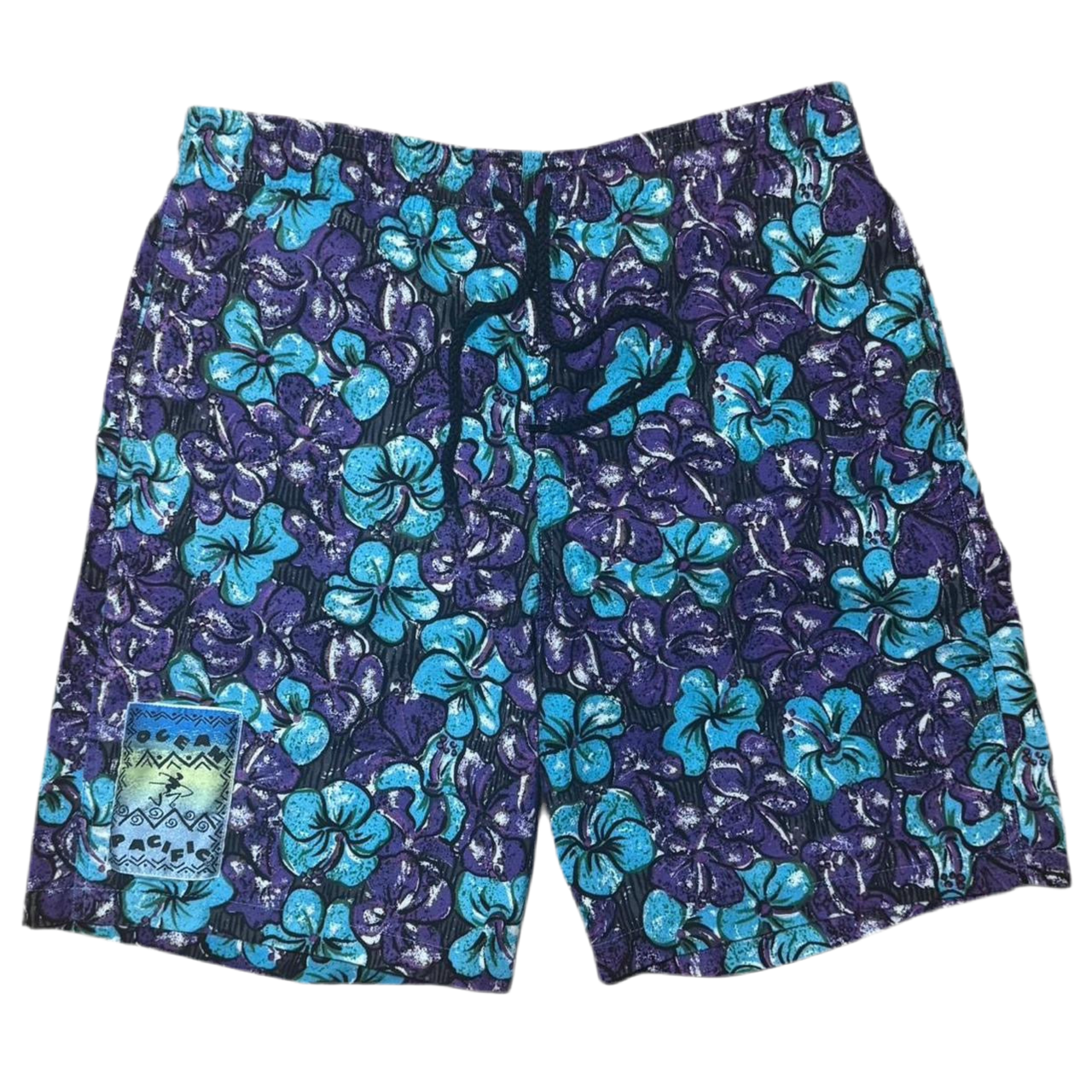 Vintage Ocean Pacific Hawaiian Floral Board Shorts