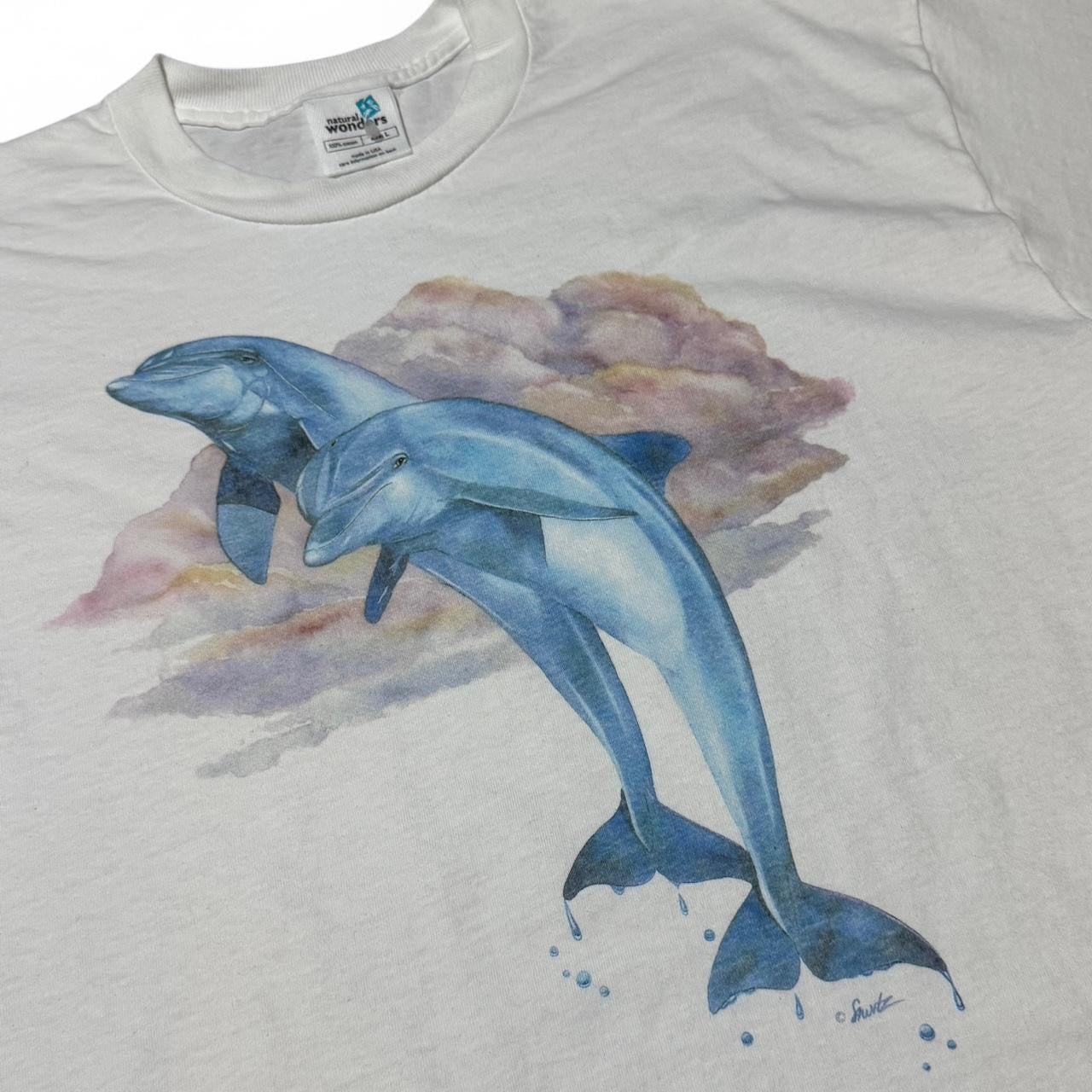 90s Natural Wonders Dolphin Art Tee