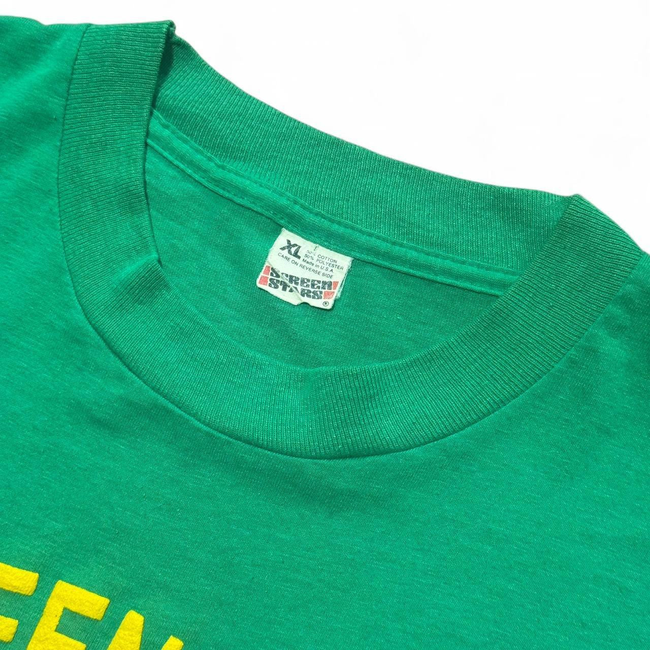 80s Puff Print The Green Tavern Irish Lucky Ducky 3D Tee