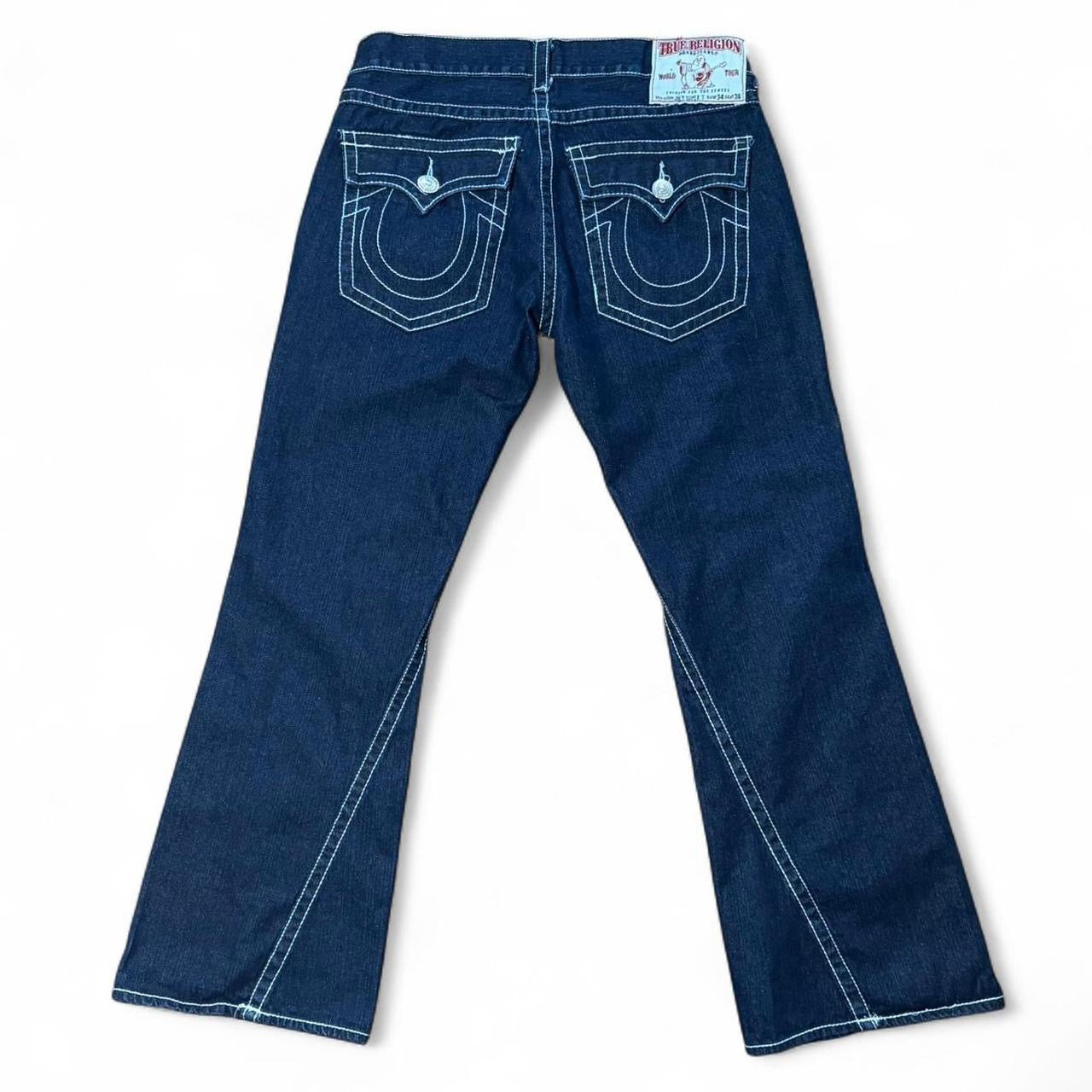 Y2K True Religion Blue Wash Denim Flare Joey Super T Jeans