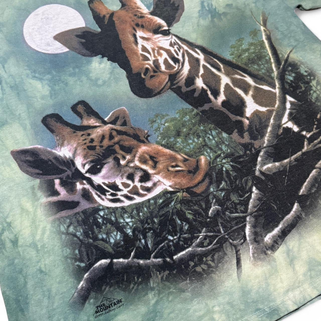 90s The Mountain Tie-Dye Giraffe Tee