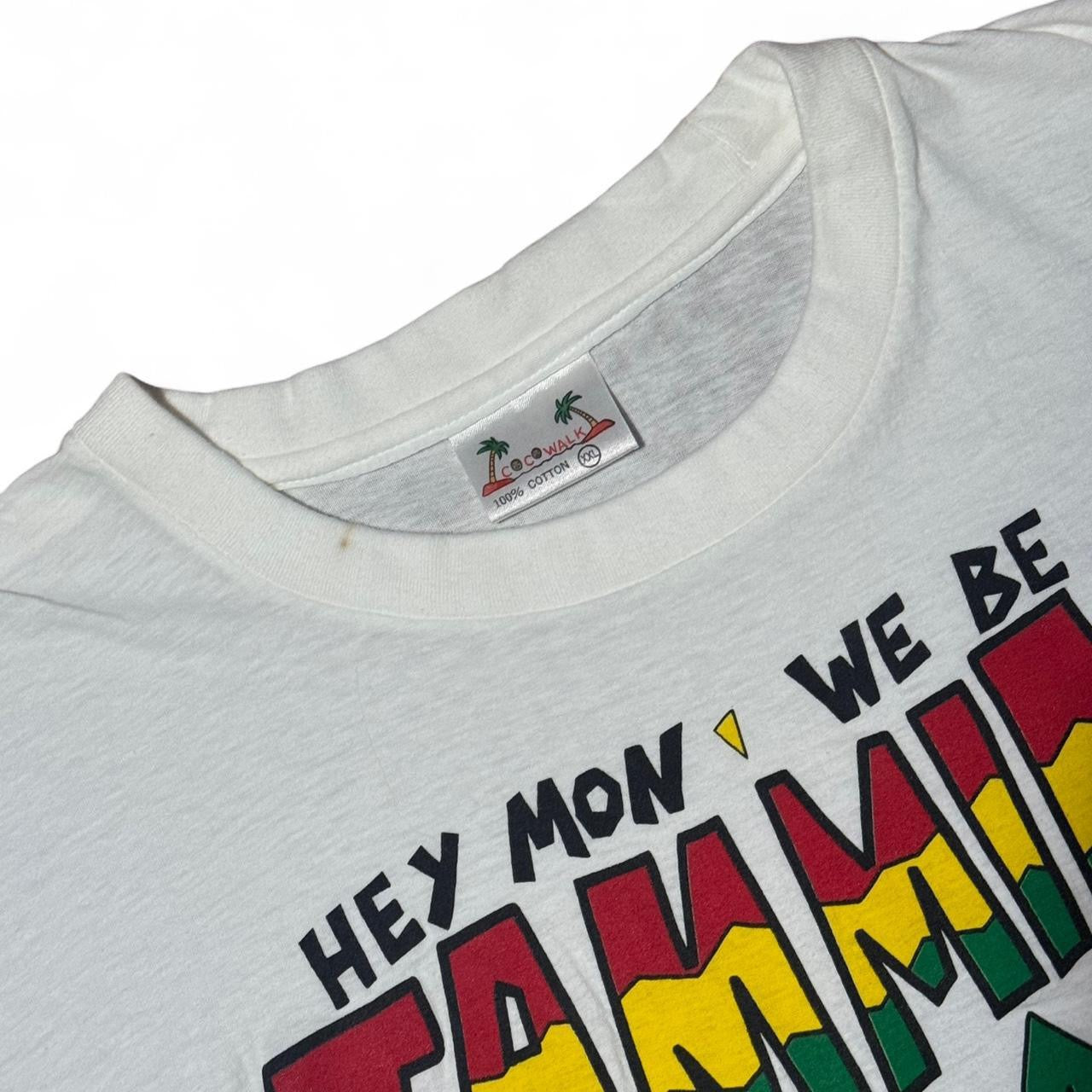 80s ‘Hey Mon We Be Jammin’ Reggae St. Maarten Souvenir Tee