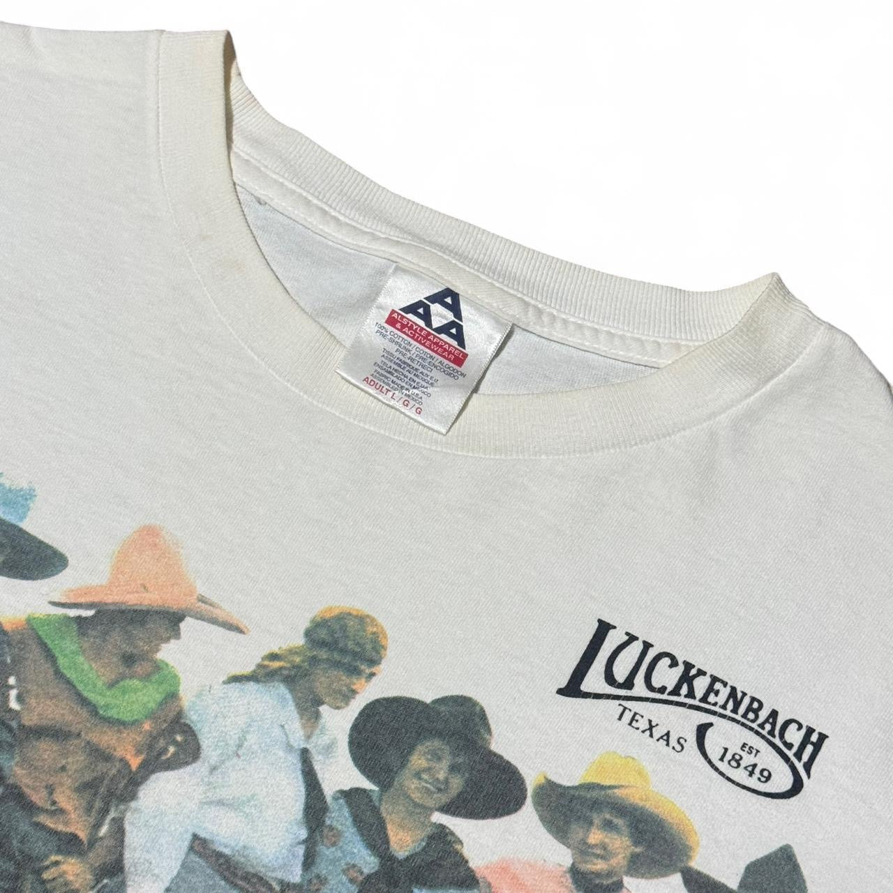 Luckenbach Texas Bob Wade ‘86 White Men Can’t Jump Cowgirls Shirt