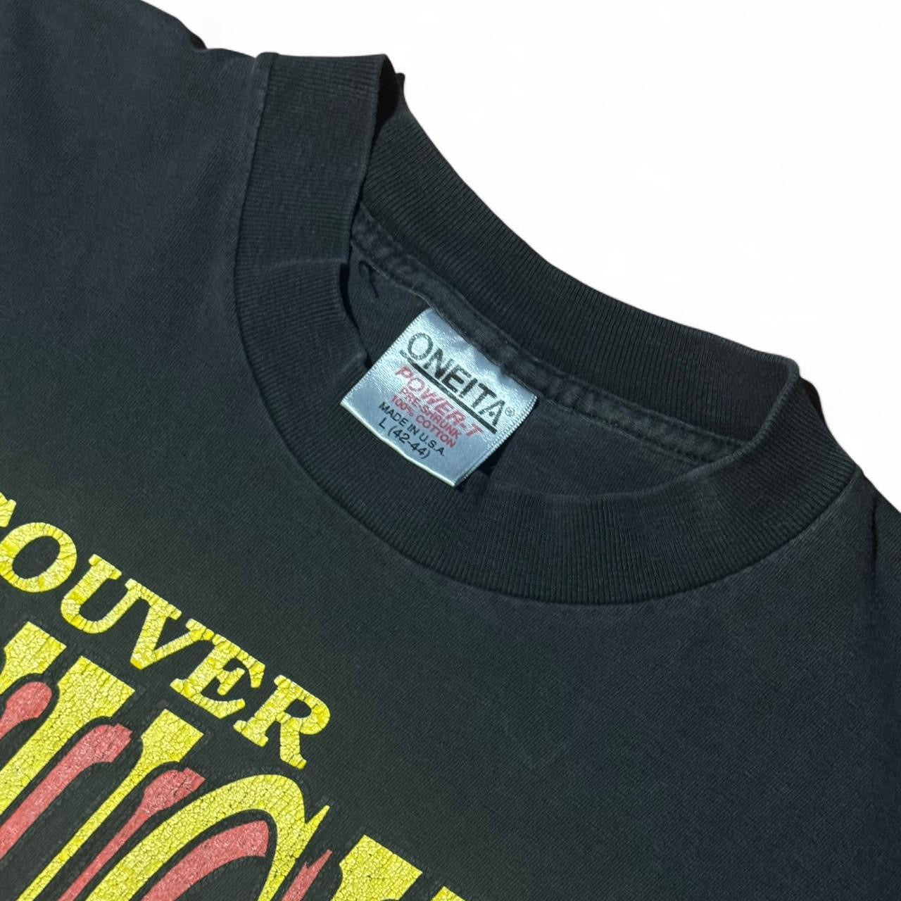 90s Vancouver Canucks Classic Logo NHL Hockey Tee