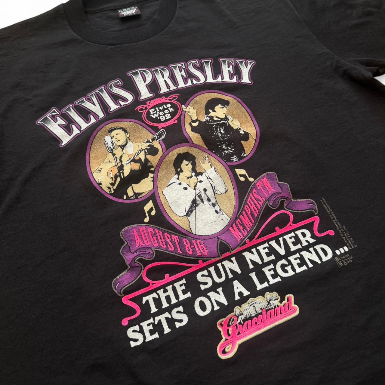 1992 Elvis Presley "The Sun Never Sets on a Legend" Tee