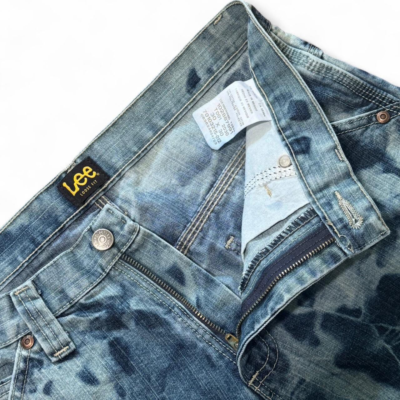 Custom Bleach Dyed Lee Carpenter Jeans