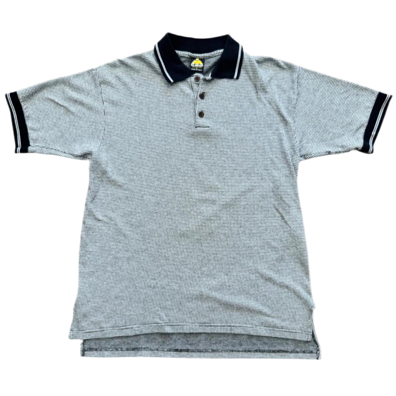 90s Houndstooth Polo Shirt