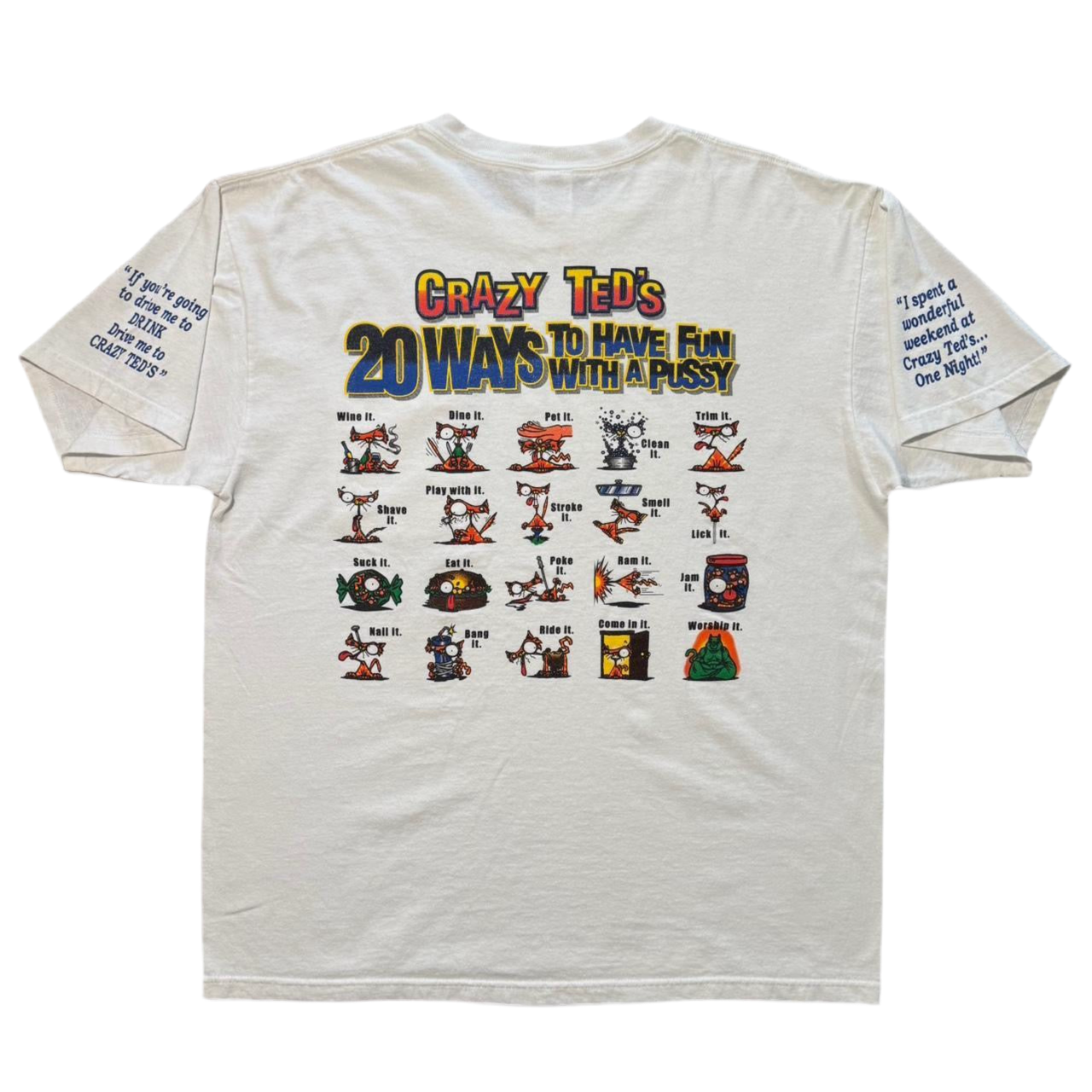 90s I Love Pussy Graphic Novelty Joke Tee