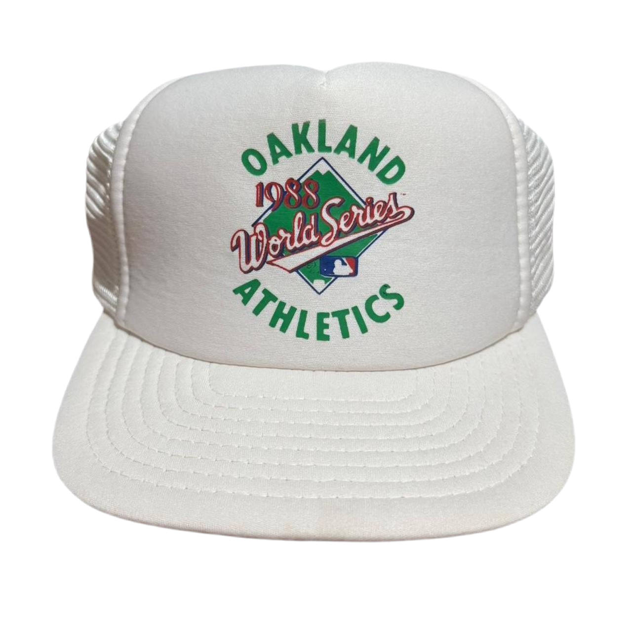 1988 Oakland Athletics MLB World Series Mesh Snapback