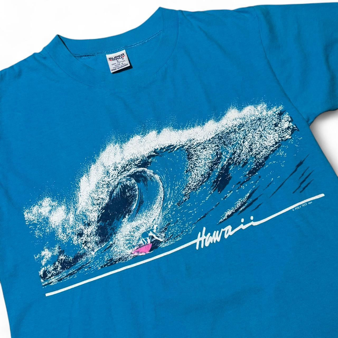 1984 Hawaii Wave Splash Ocean Surfing Tee