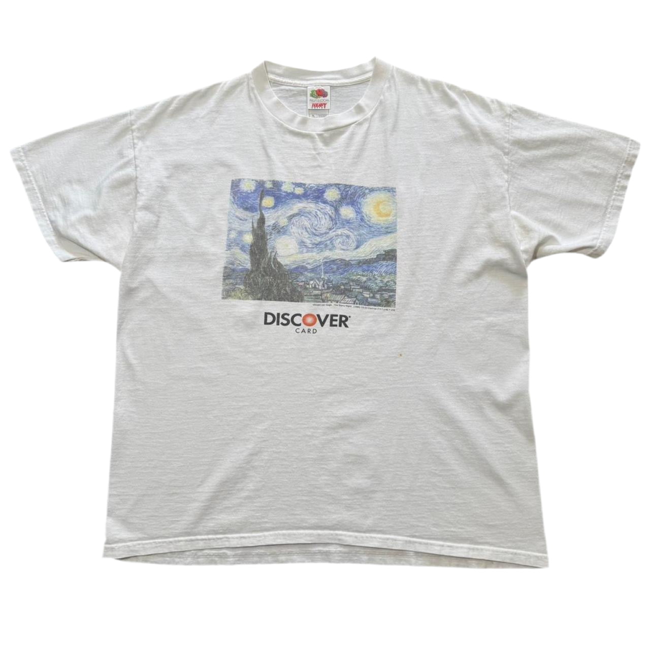 Y2K Vincent Van Gogh Discover Credit Card Promo Tee
