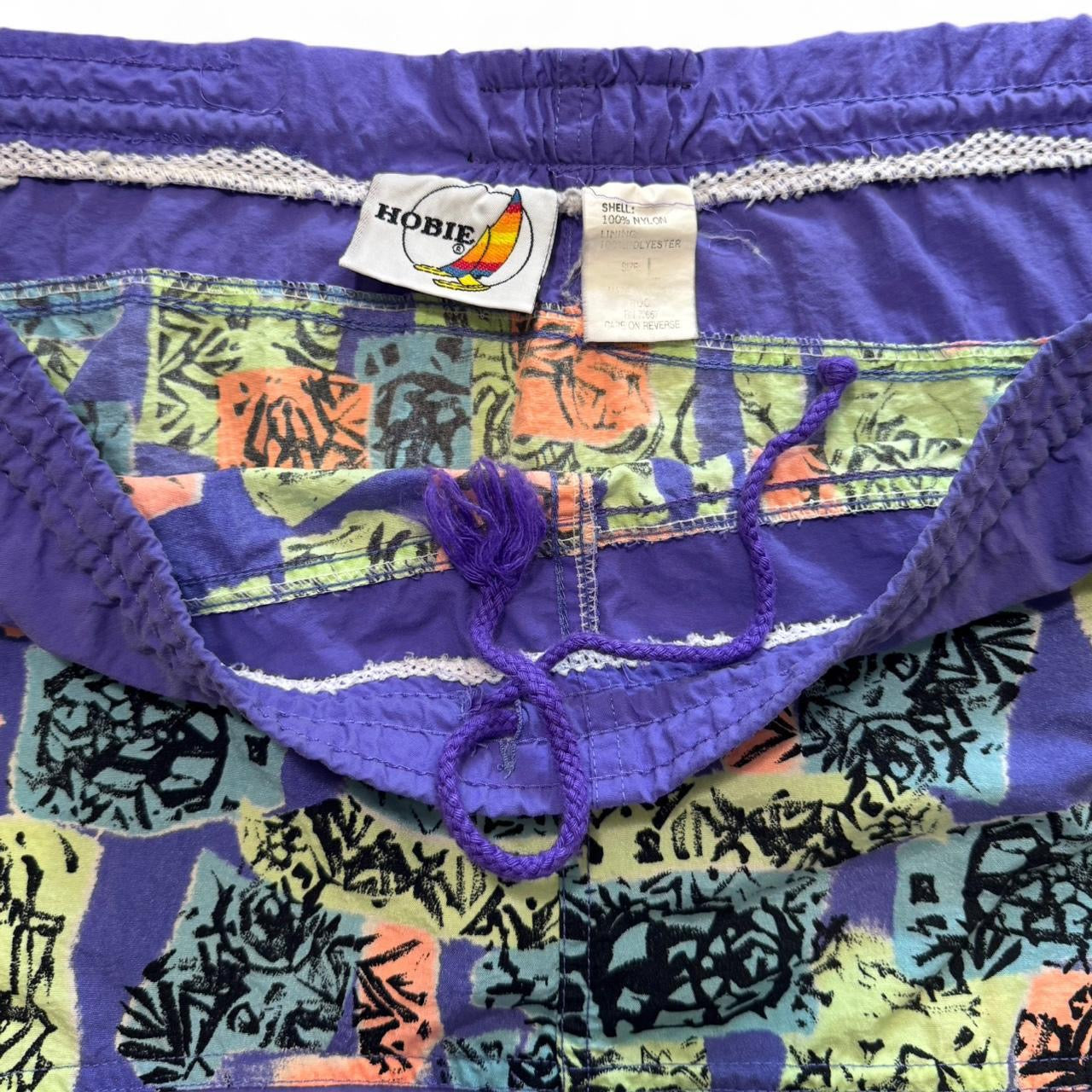 90s Hobie Patterned Swim Shorts