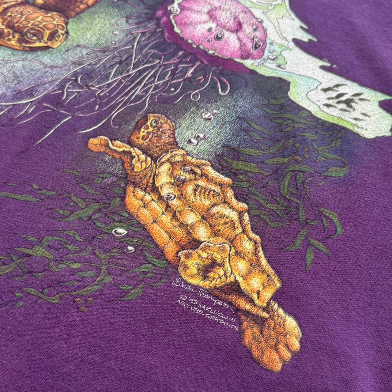 1993 Linda Thompson Sea Turtles Art Tee