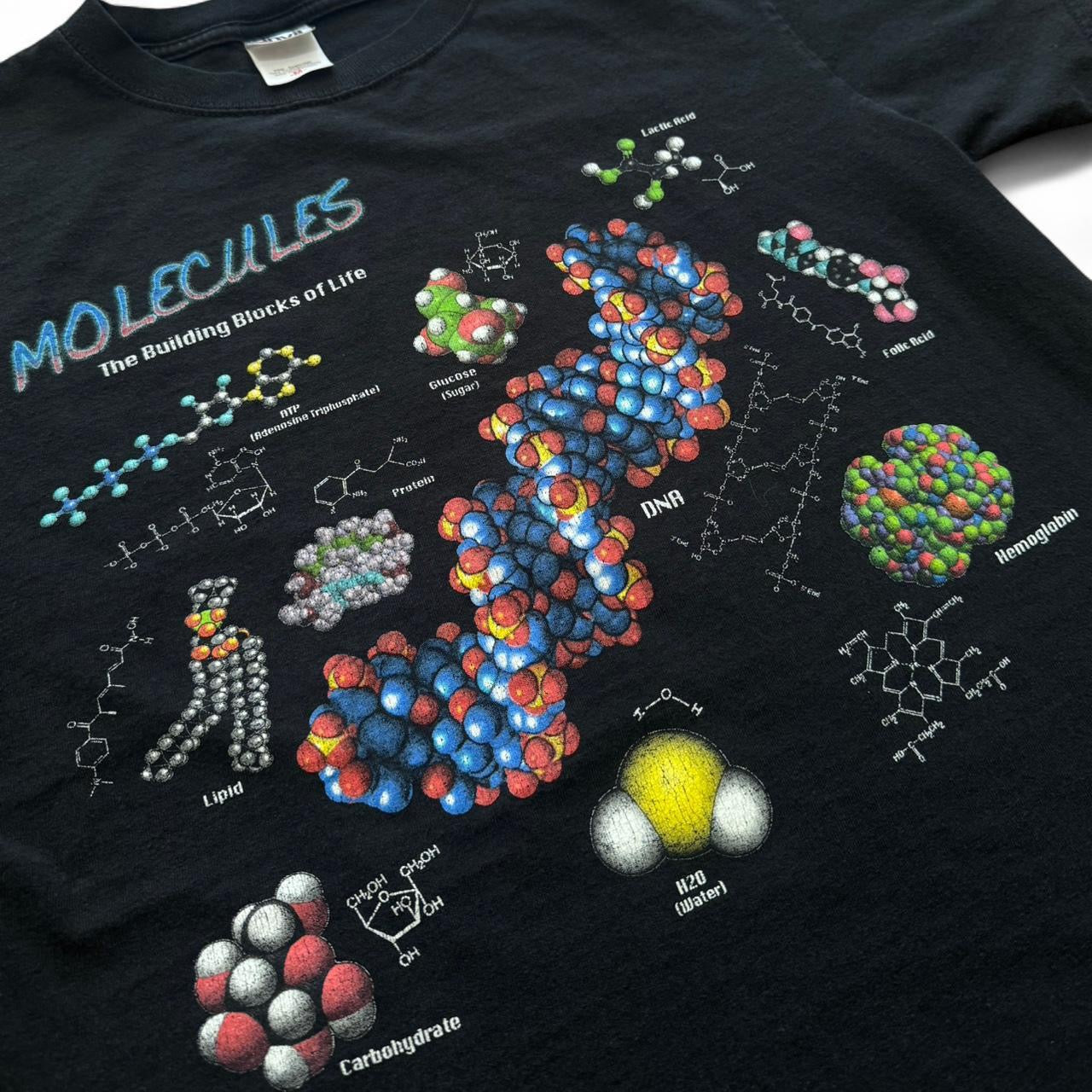 90s Molecules Science Graphic Tee