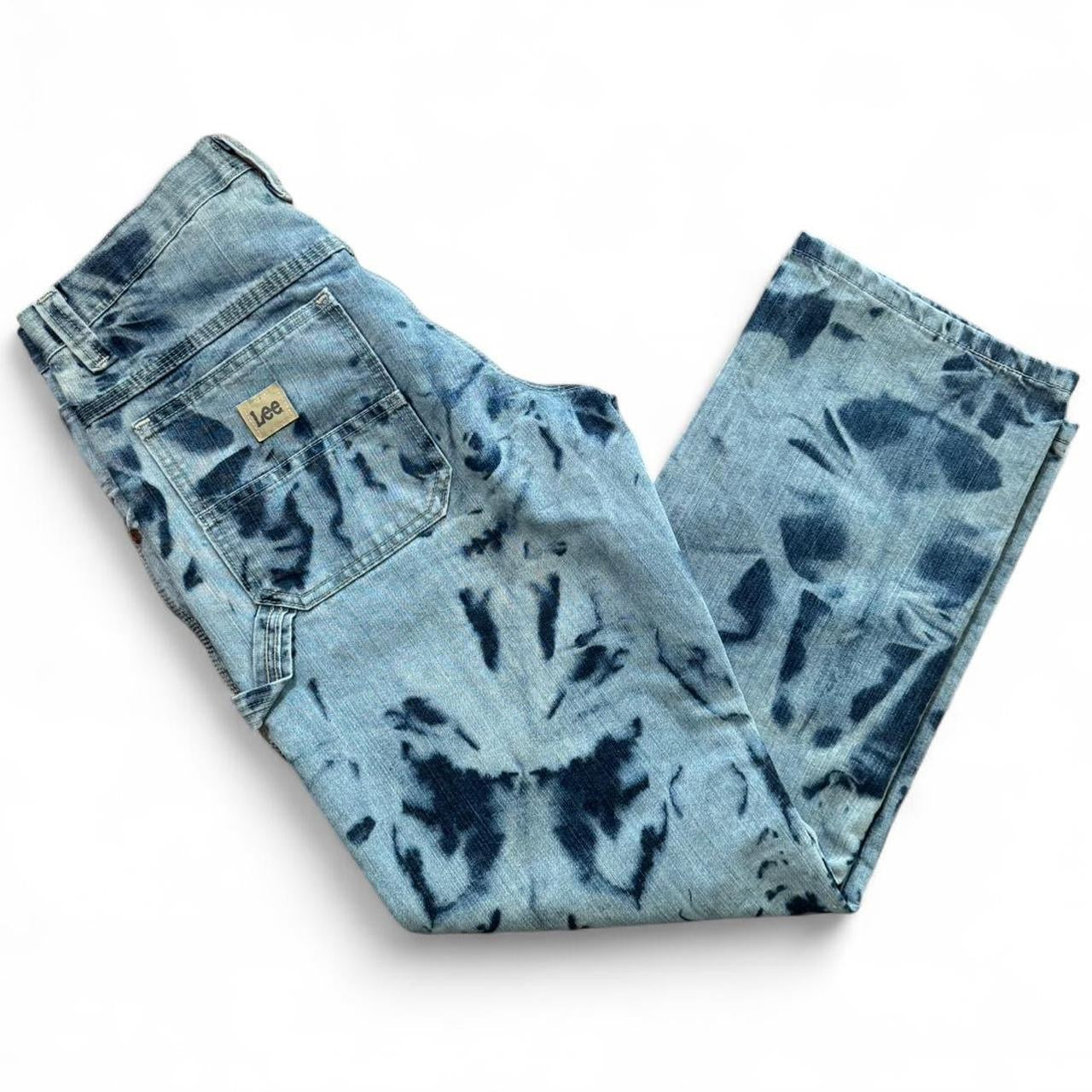 Custom Bleach Dyed Lee Carpenter Jeans