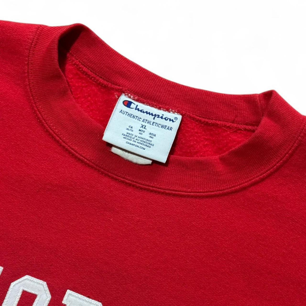 90s Red Champion Georgia Bulldogs Football NCAA Crewneck