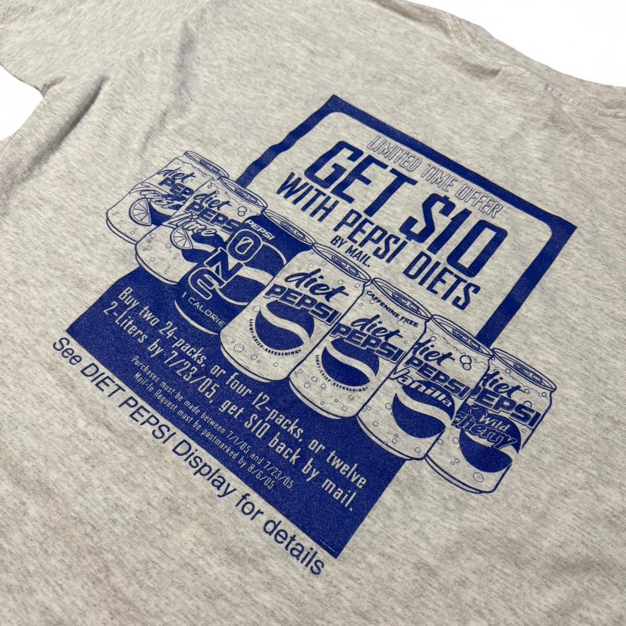 2005 Grey Diet Wars The Battle Is On Pepsi Pop Cola Promo Tee