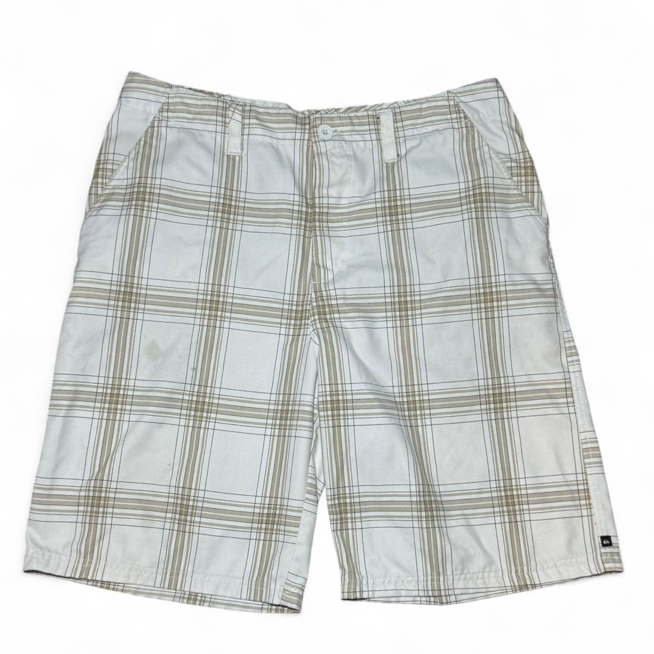 Quiksilver Y2K Plaid Skater Surf Board Shorts