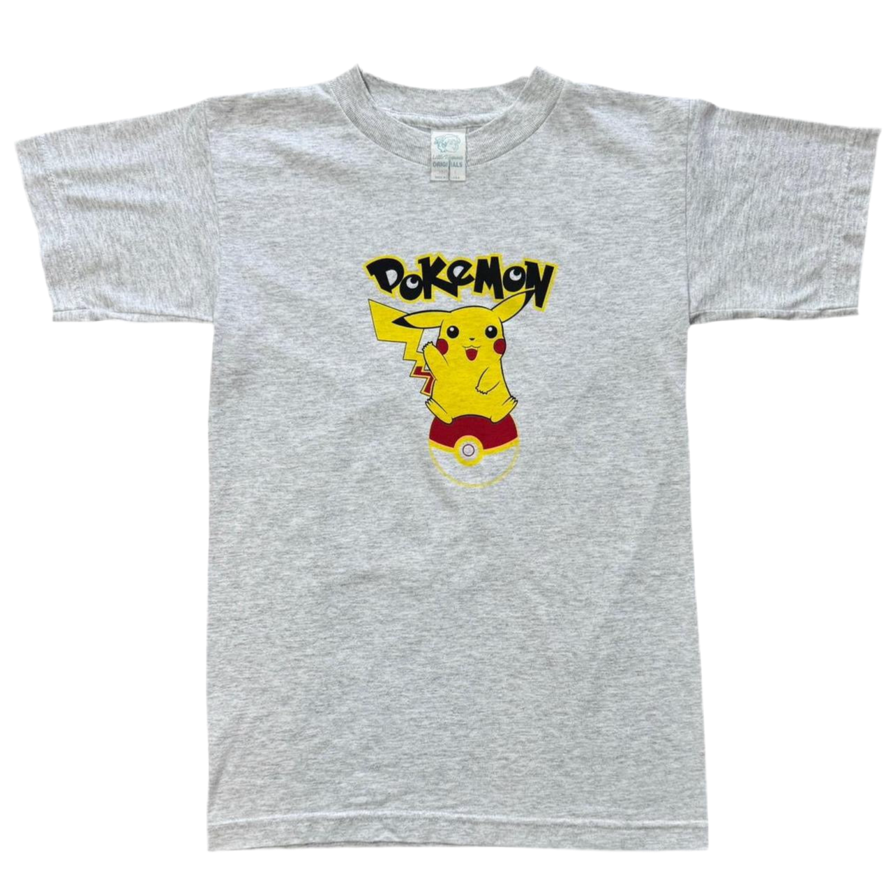 90s Grey Pikachu Pokemon Tee