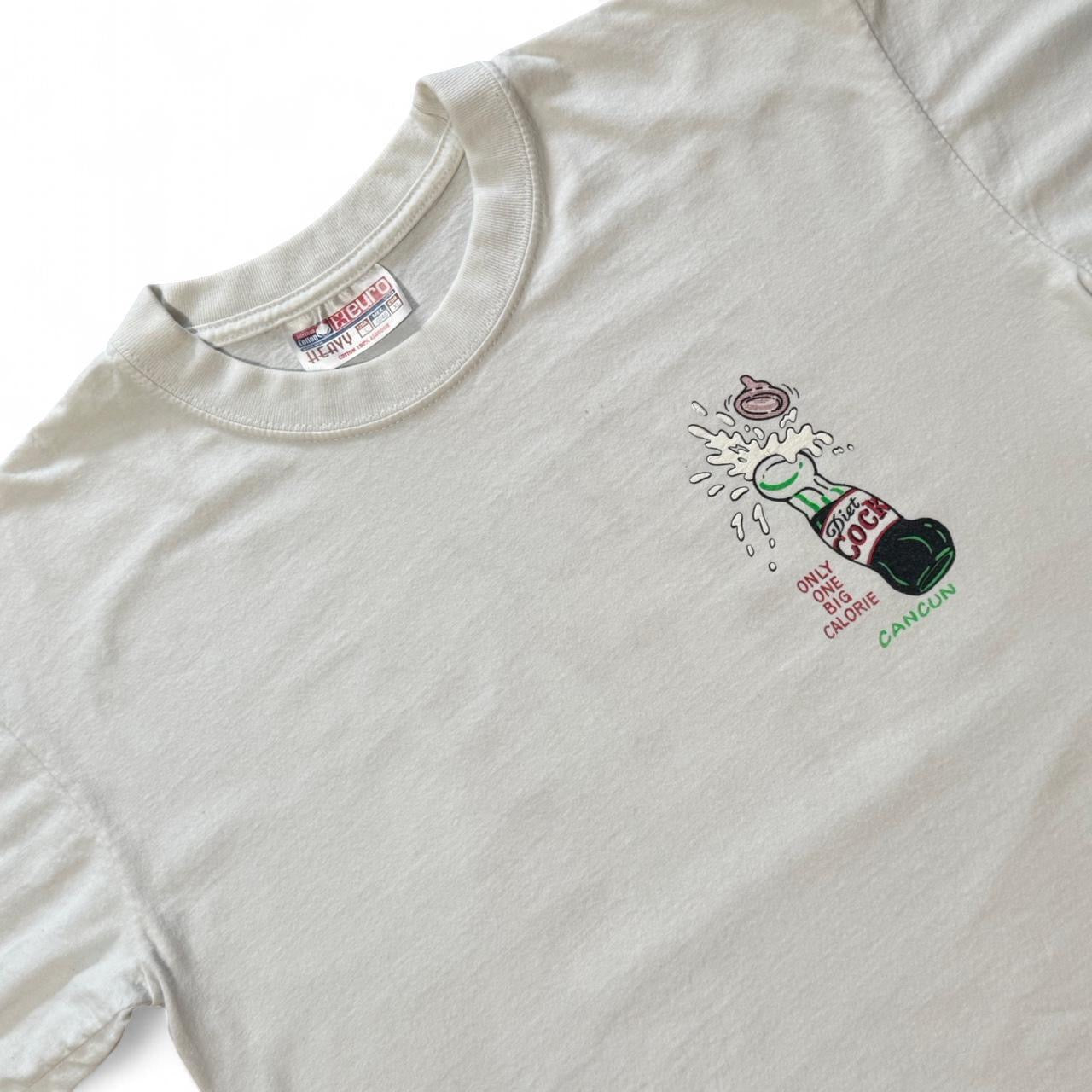 90s Lewd Novelty Coca-Cola Parody Diet Cock Joke Tee