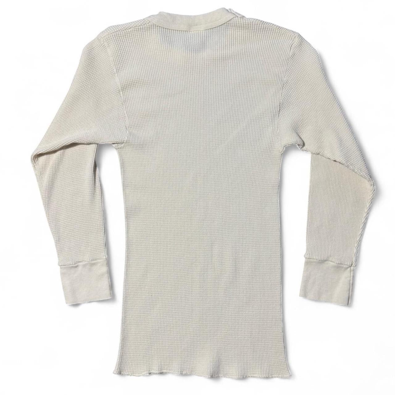 1970s Off White Cream/Beige Thermal Shirt