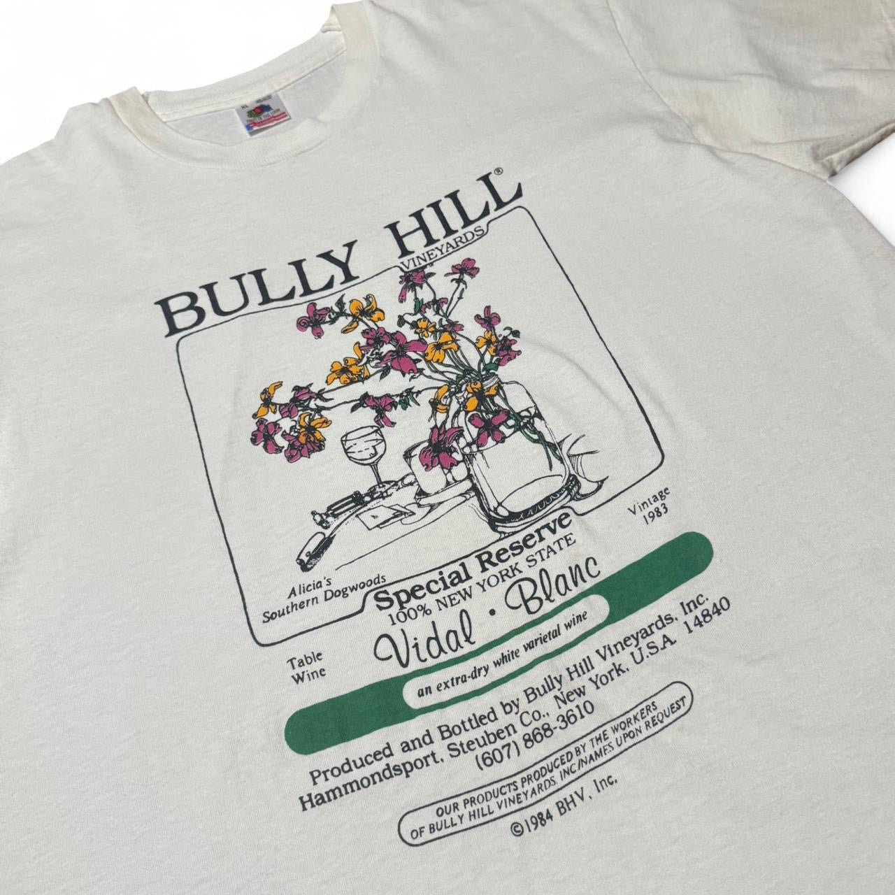 90s White Bully Hill Vineyard Winery Tee
