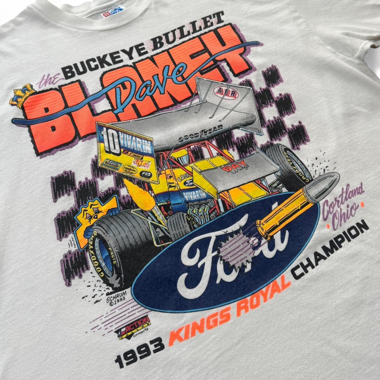 1993 Dave Blaney Ford Buckeye Bullet Drag Race Tee