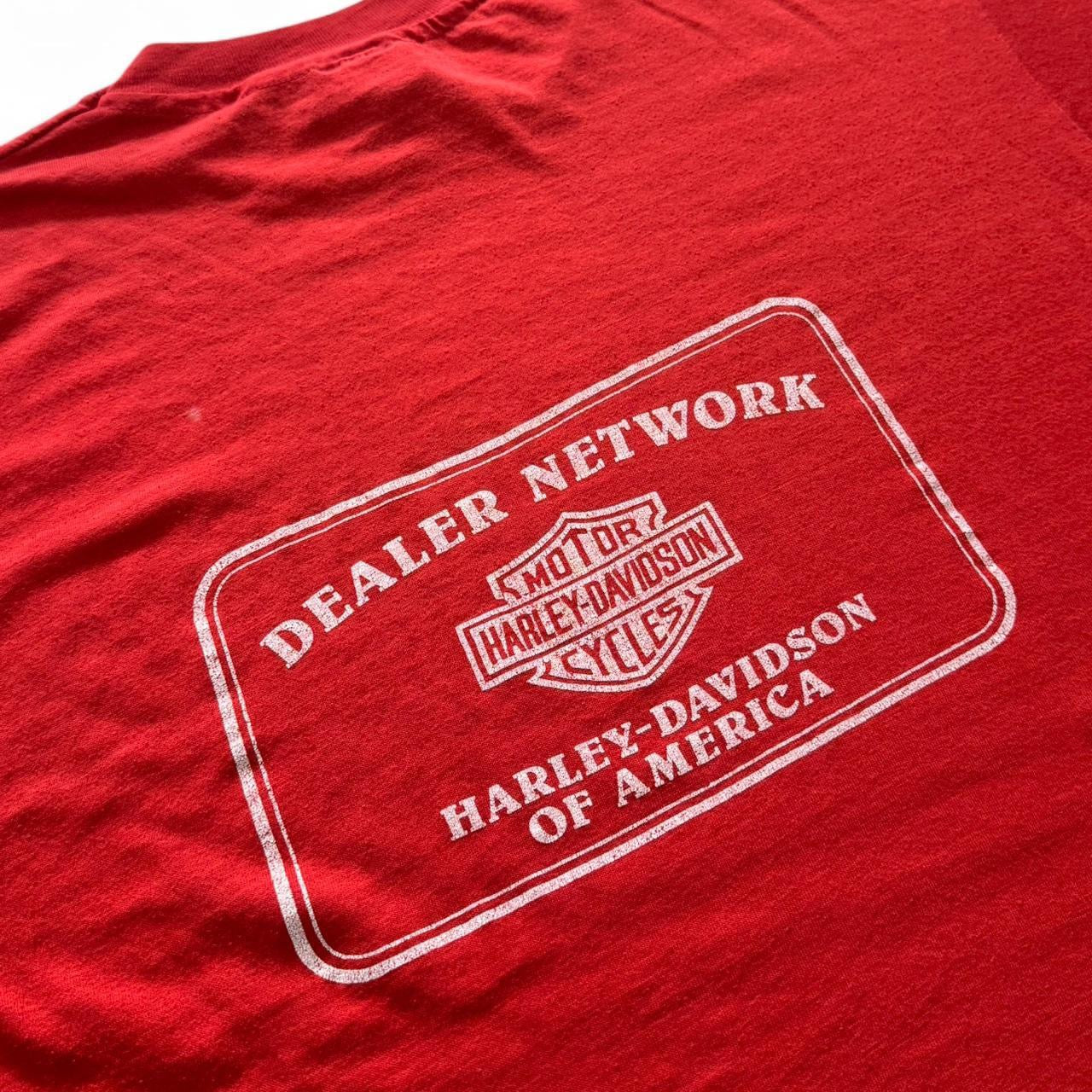 1980s Harley Davidson Motorcycle Dealers Network "I Make the Eagle Fly" Tee