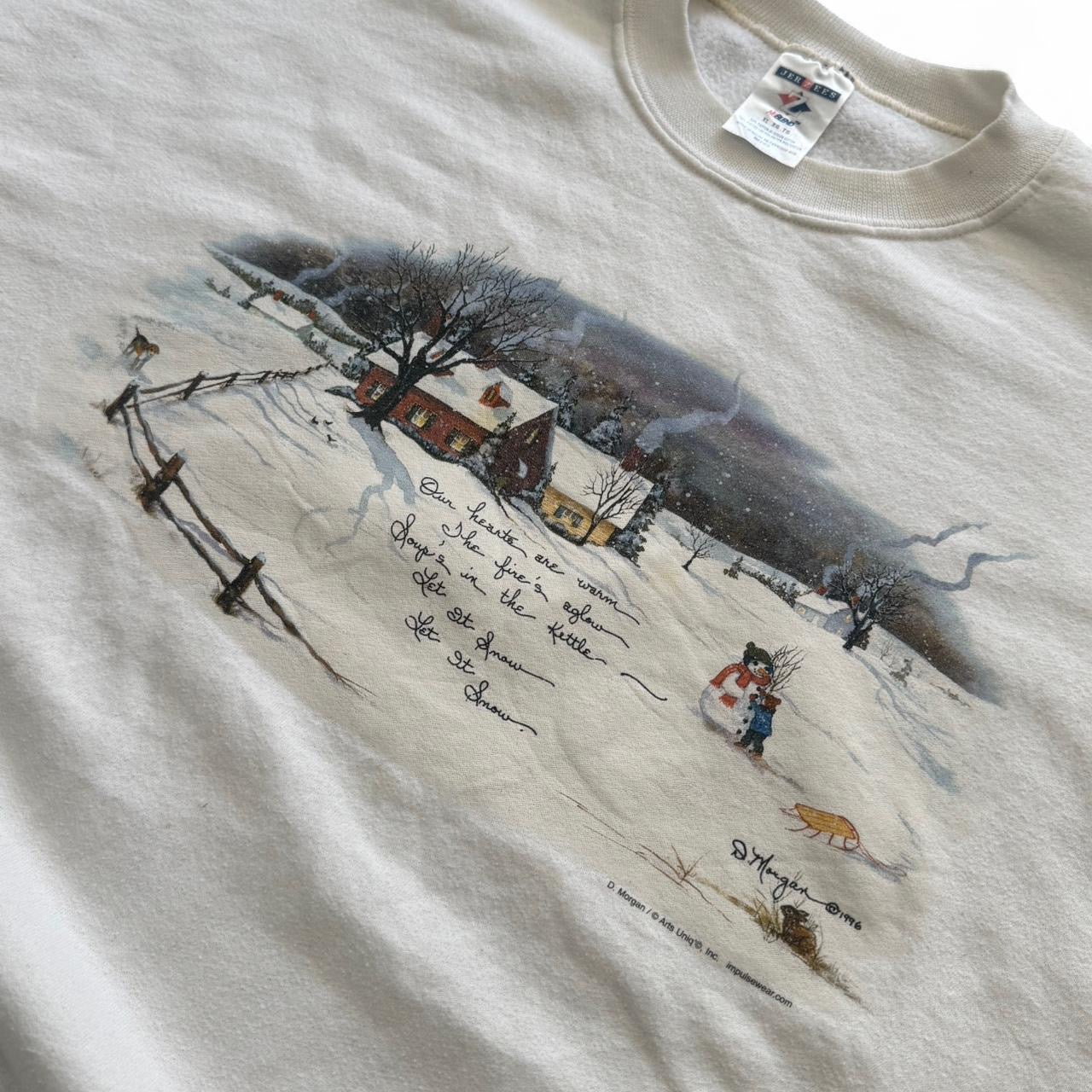 1996 Christmas Snowman Festive Holidays Crewneck
