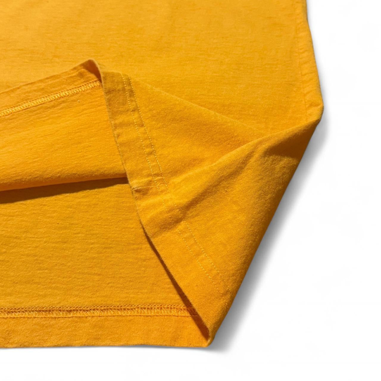 Mustard Yellow y2K Adidas Spellout Tee