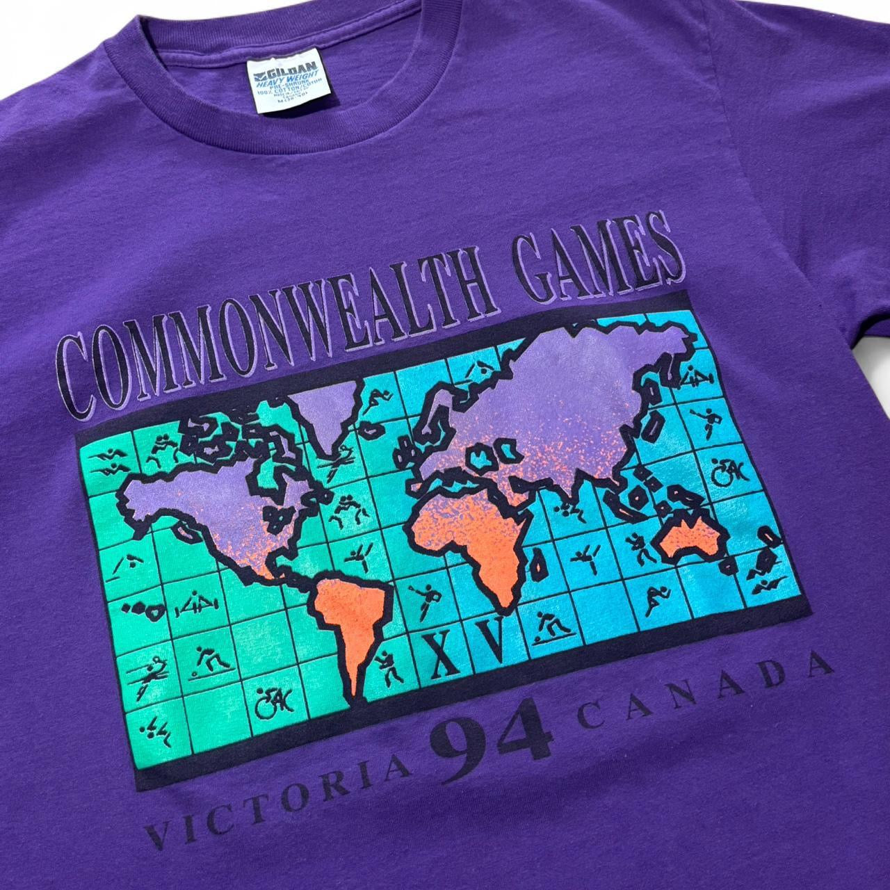 1994 Victoria BC Commonwealth Games World Map Tee