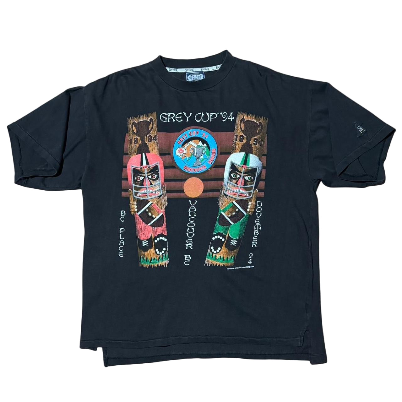 ‘94 Vancouver Grey Cup CFL BC Lions Football Totem Pole Graphic Shirt