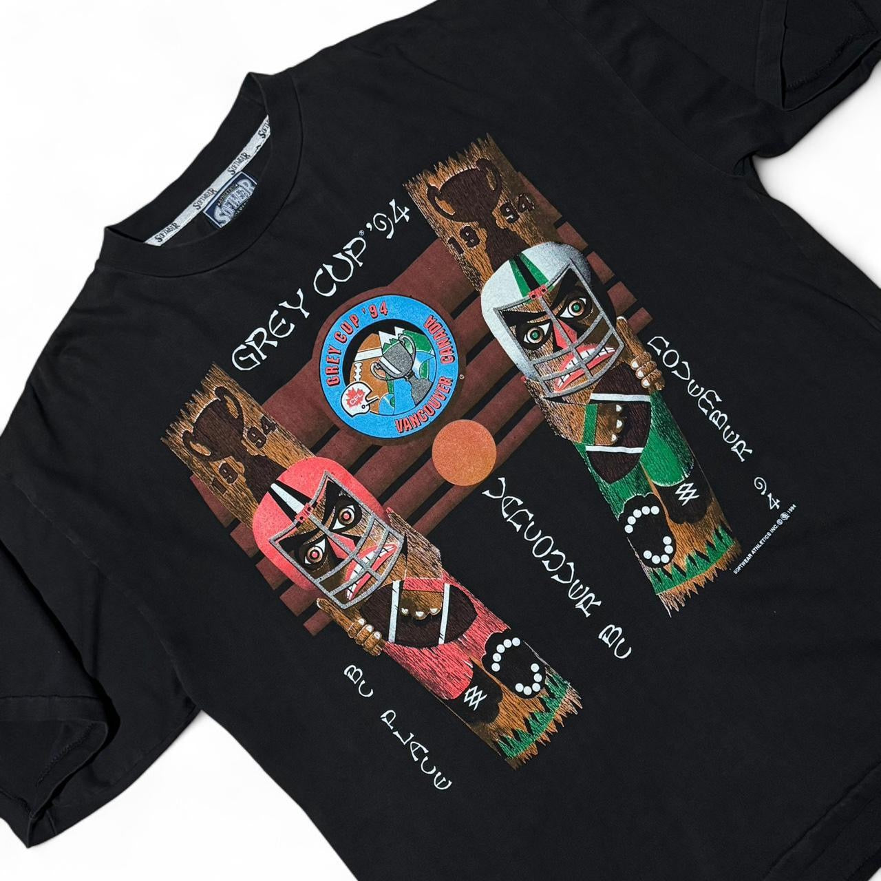 ‘94 Vancouver Grey Cup CFL BC Lions Football Totem Pole Graphic Shirt