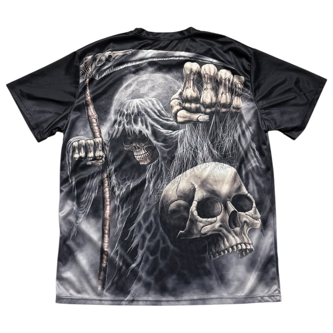 Y2K Mesh ‘Love Hate’ AOP Graphic Shirt