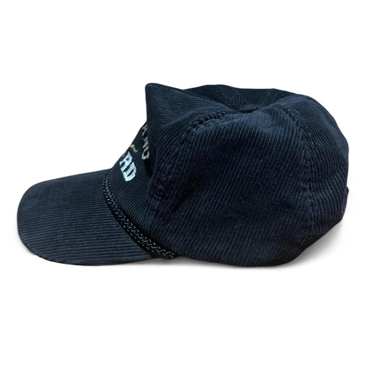 90s Black Corduroy Ford Mustang Trucker Hat