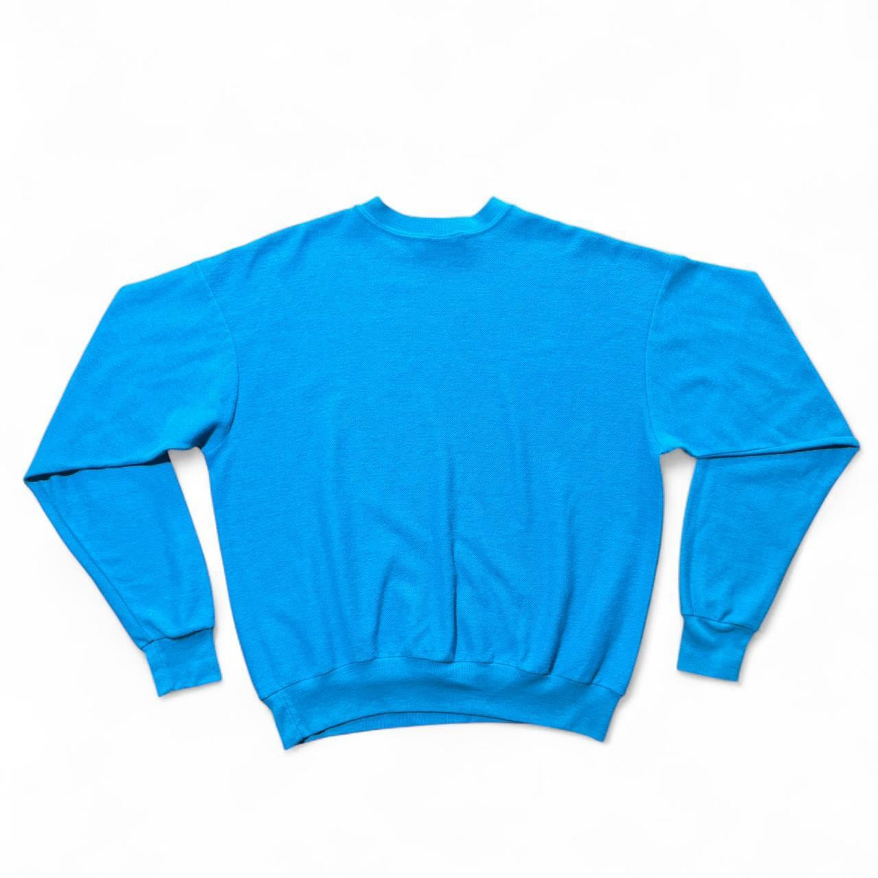 80s Lee Cotton Blend Teal Pullover Crewneck