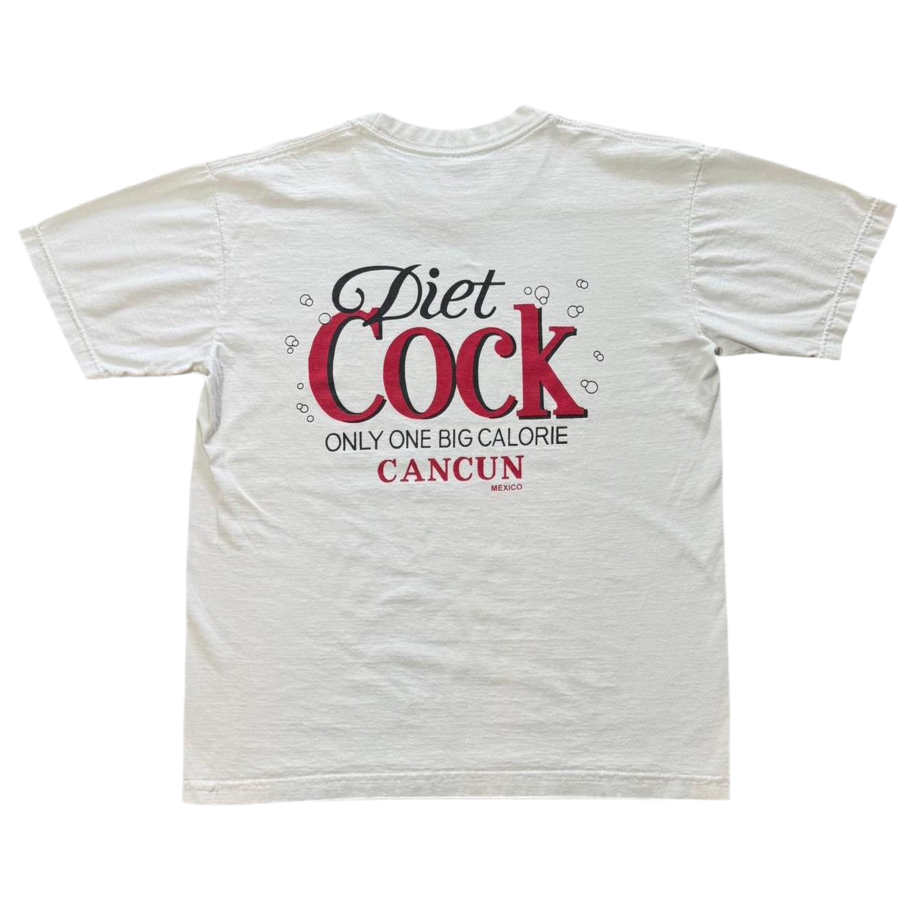 90s Lewd Novelty Coca-Cola Parody Diet Cock Joke Tee