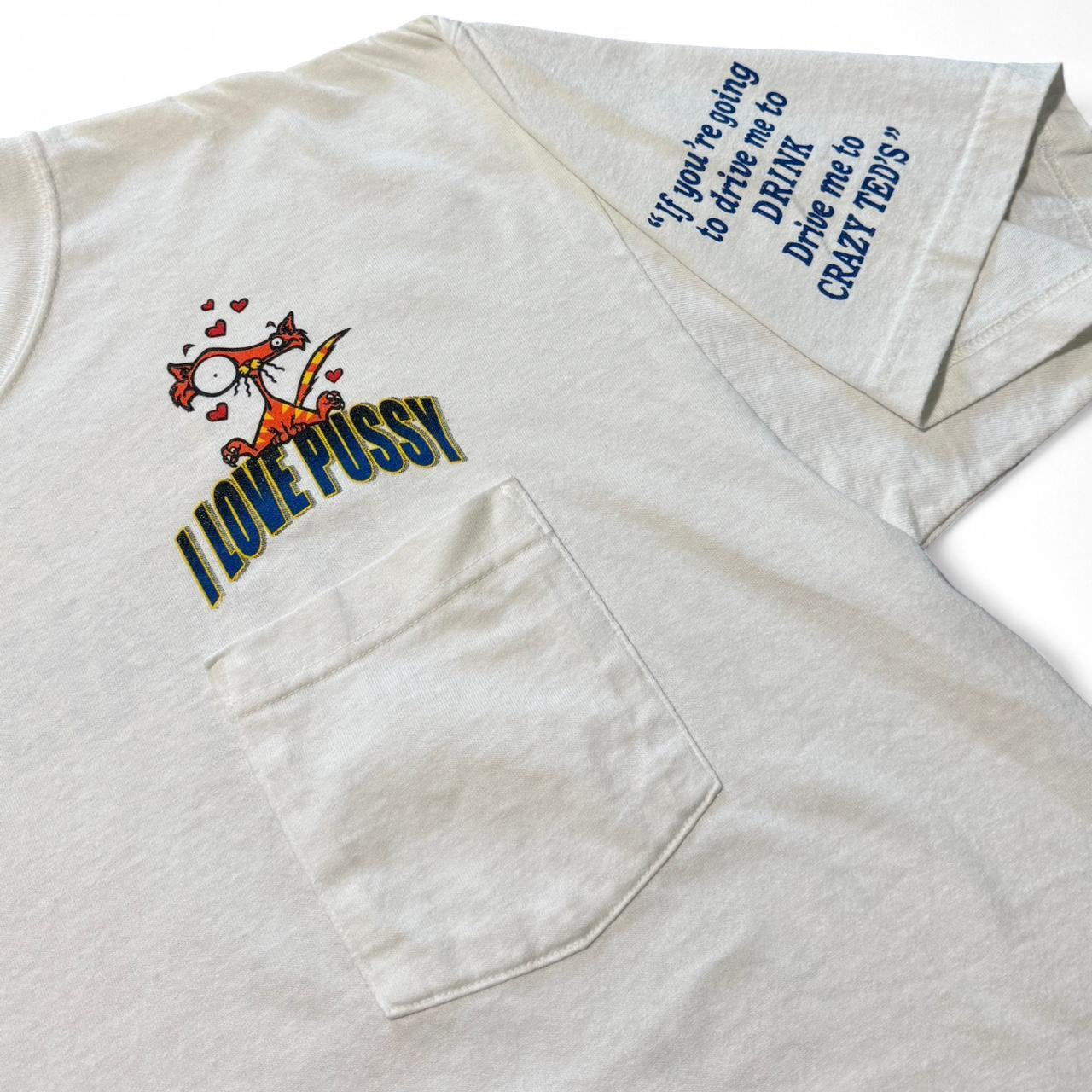 90s I Love Pussy Graphic Novelty Joke Tee