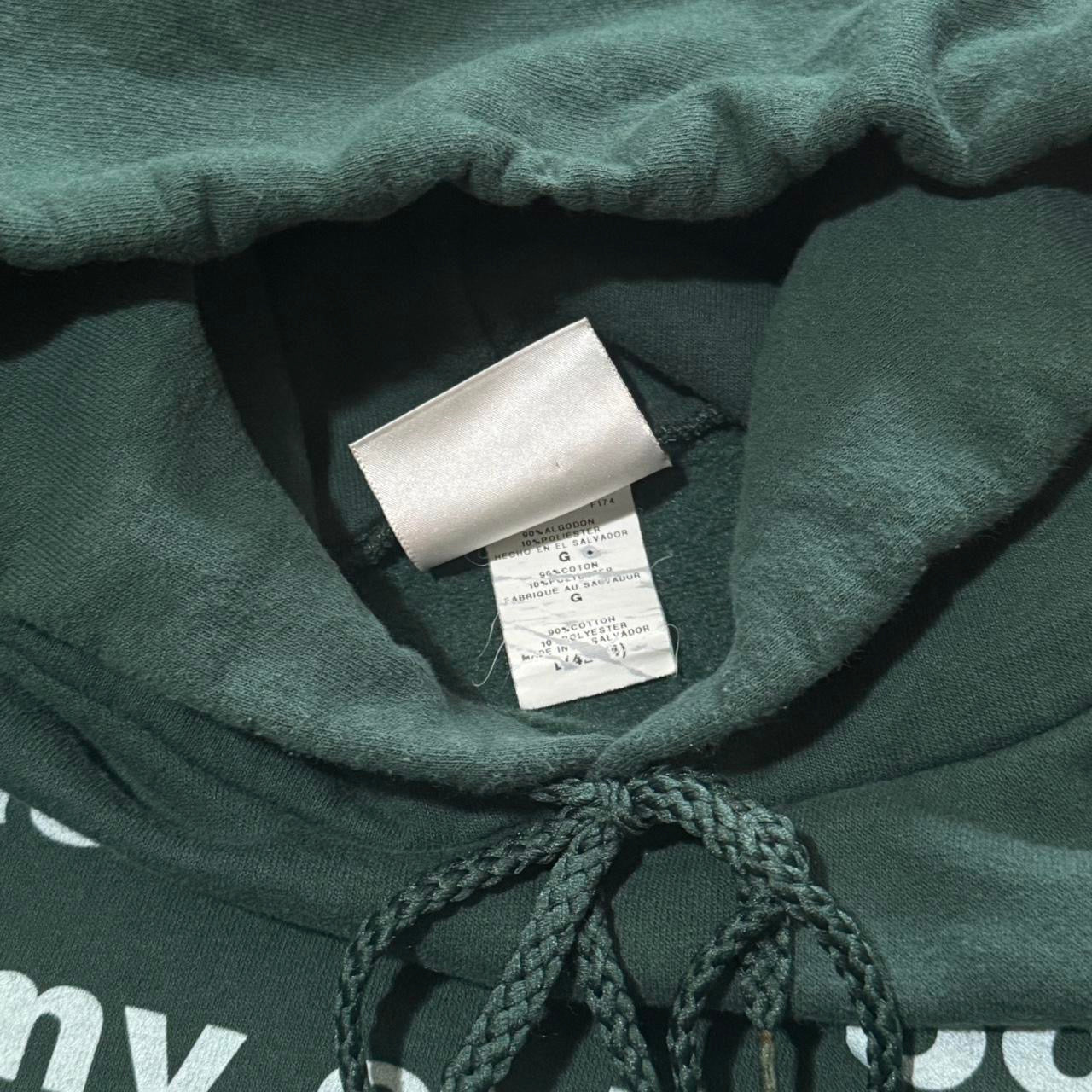 Hanes Heavy Cotton Hunter Green "ask me about my extreme fear of questions" Hoodie