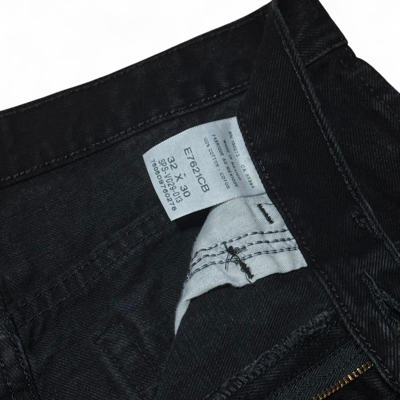 90s Black Rustler Denim Straight Leg Jeans