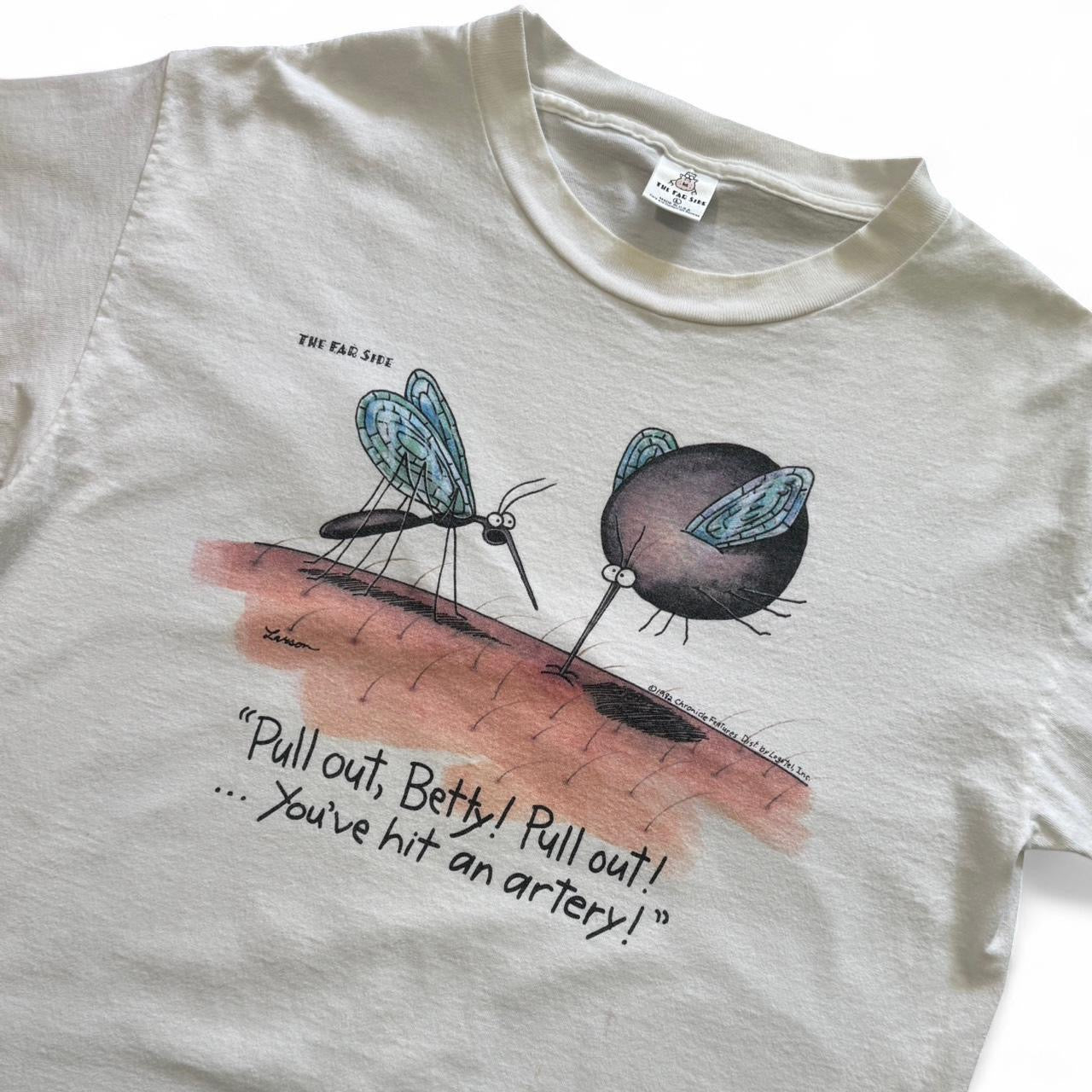 1992 The Far Side Mosquito Joke Tee