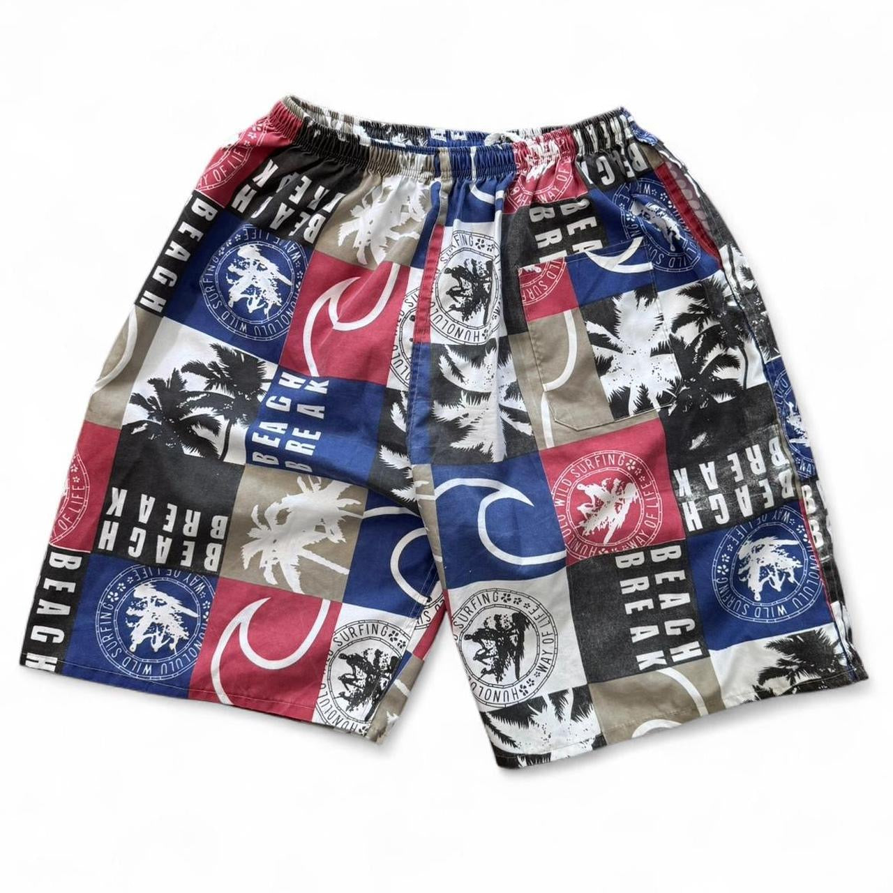 90s Retro ‘Beach Break’ Swim Shorts