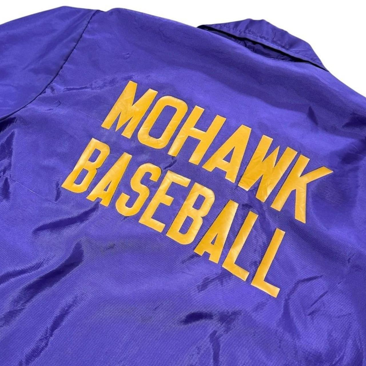 70s Nicklasson Athletic Purple Mohawk Baseball Coaches Sport Snap Jacket