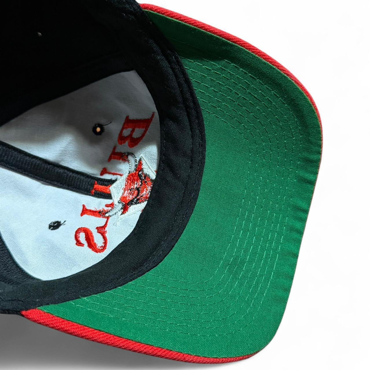 Vintage 90s Chicago Bulls Signature Logo NBA Basketball Snapback Hat