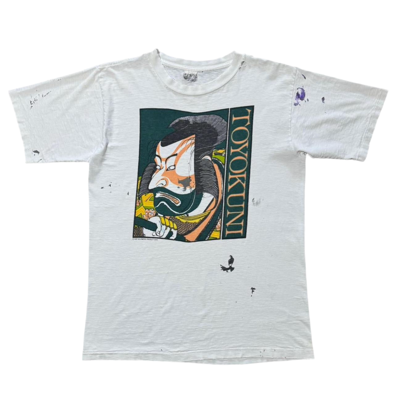 1987 Utagawa Toyokuni I Ukiyoe Samurai Shogun Art Tee