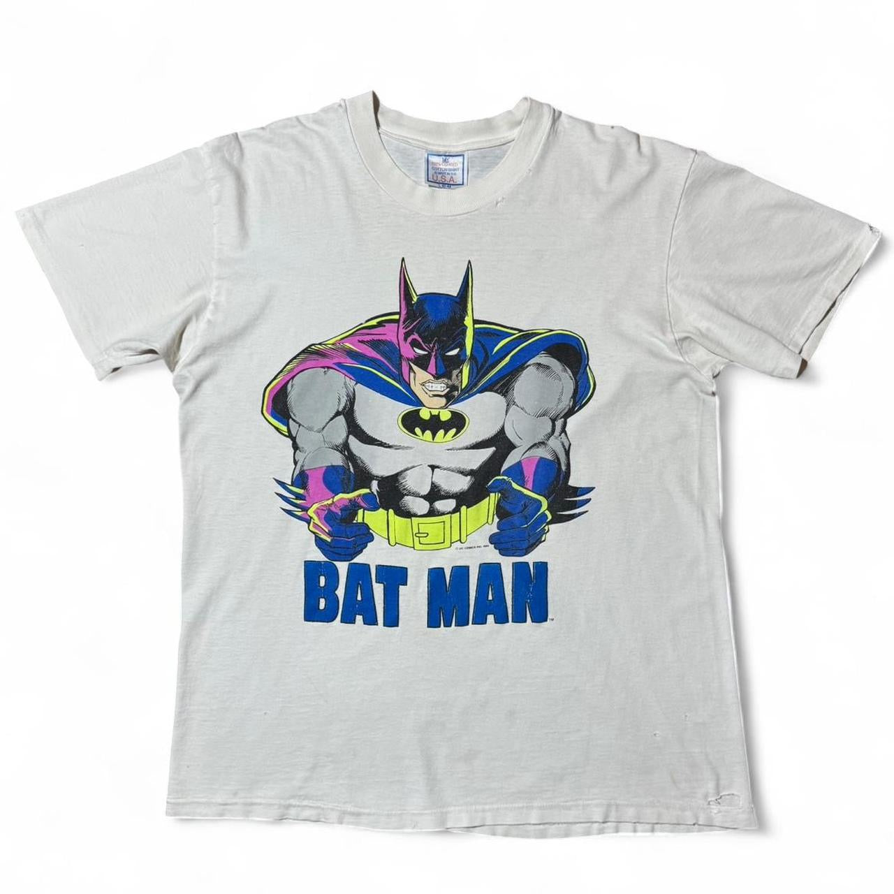 1989 DC Comics Batman Neon Grip Graphic Tee