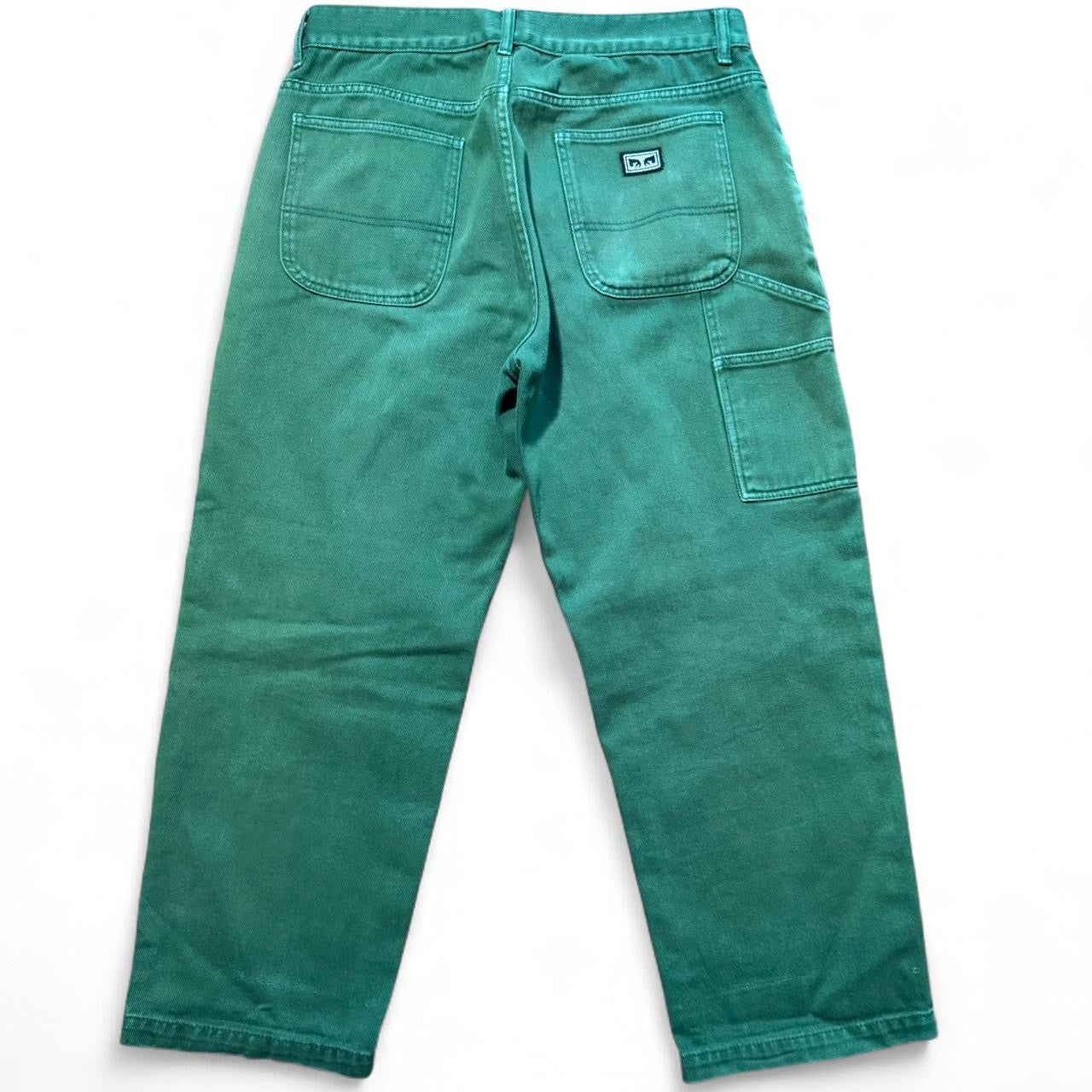 Faded Green Hardwork Obey Carpenter Pants