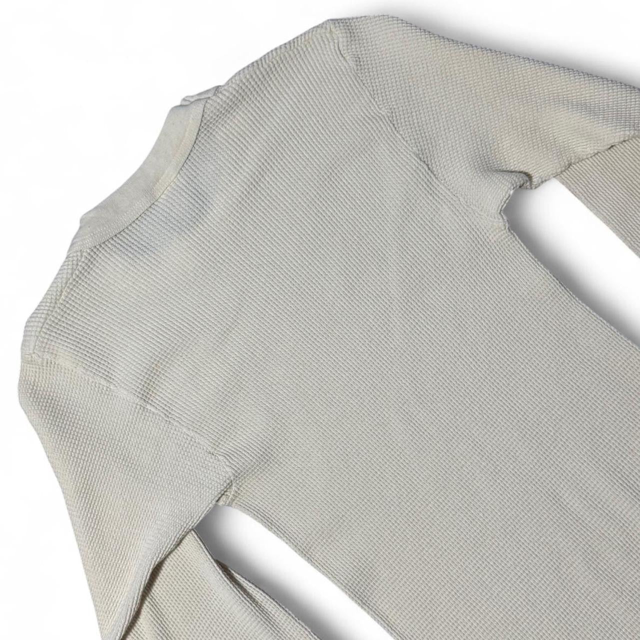 1970s Off White Cream/Beige Thermal Shirt