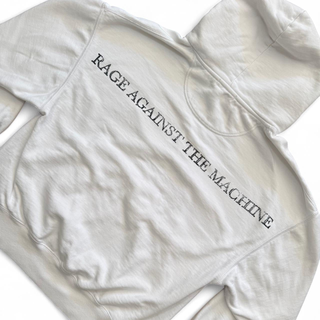 2018 Rage Against the Machine White Hoodie